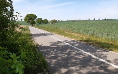 Ścieżka rowerowa Karwowo - Warnik. Od strony Karwowa