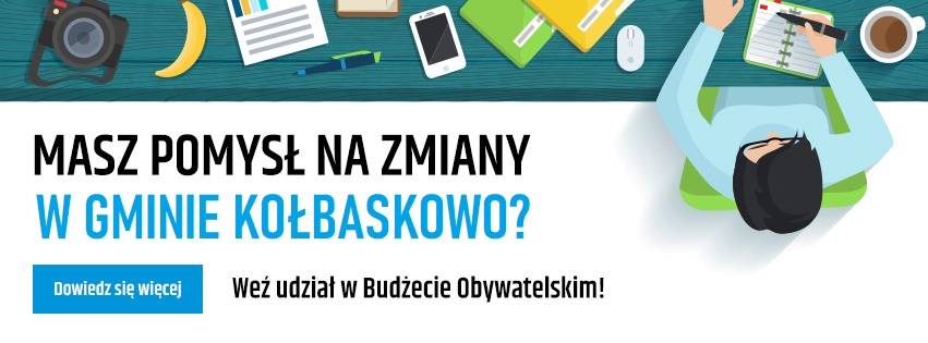 Baner promujący budżet obywatelski gminy Kołbaskowo na 2023 rok 