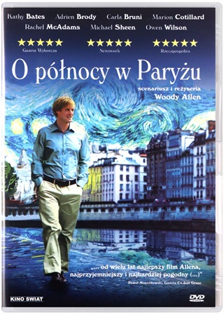 Plakat filmu O północy w Paryżu 