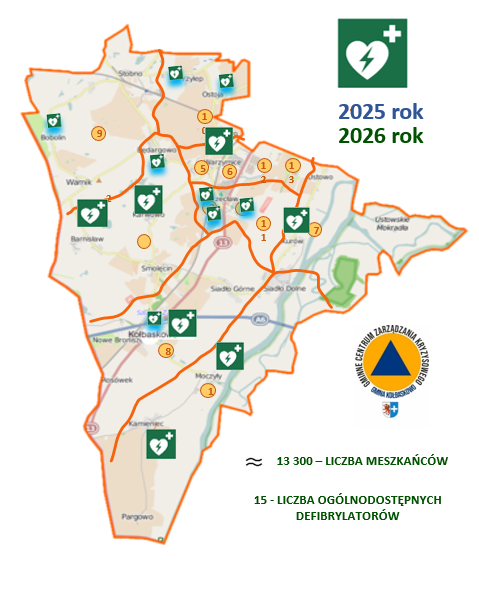 Mapa AED