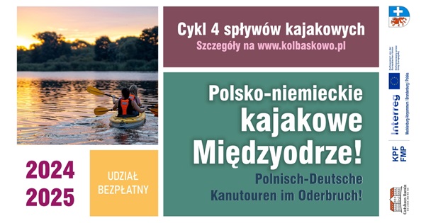 Plakat promujący projekt PL	Polsko-niemieckie kajakowe Międzyodrze