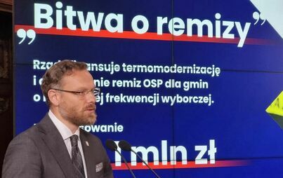 Zdjęcie z konferencji prasowej Wojewody Zachodniopomorskiego 