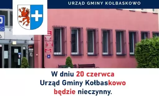 Urząd gminy Kołbaskowo będzie nieczynny